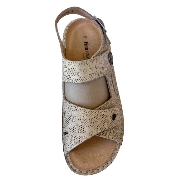 Finn Barbuda Comfort Hook & Loop Strap Sandals Champagne Garden US Size 8 EU 39 - Picture 5 of 16